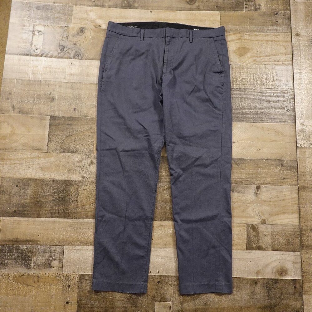 Bonobos Monday Athletic Fit Pants Men’s 35x30 Blue Stretch Casual Chino Everyday
